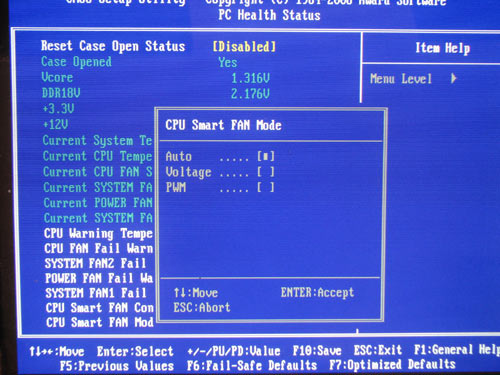 Gigabyte EP45-UD3R Smart Fan