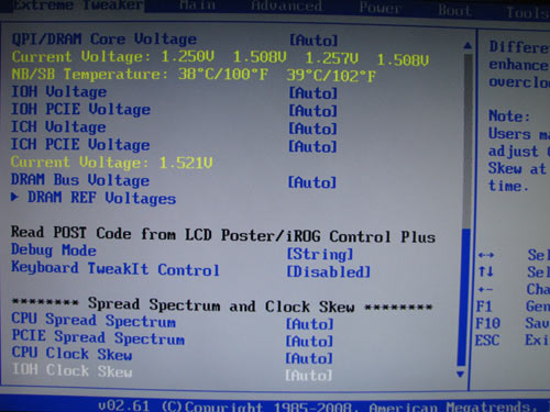 ASUS Rampage II Extreme настройки разгона 2