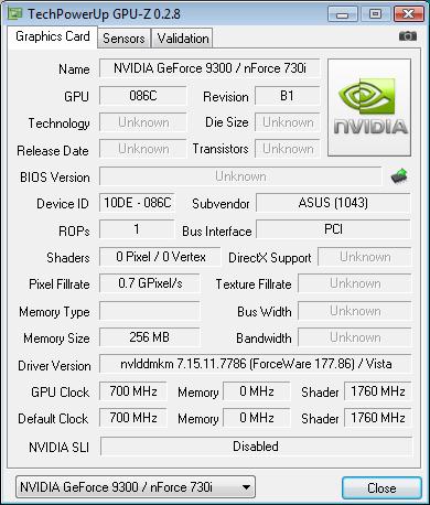 ASUS P5N7A-VM разгон GPU