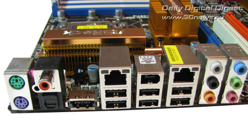  ASRock X58 SuperComputer задняя панель 