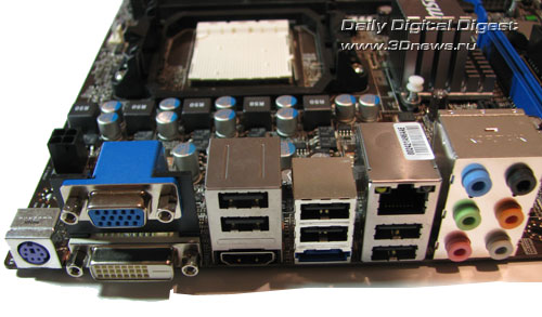  MSI 785GM-E51 задняя панель 