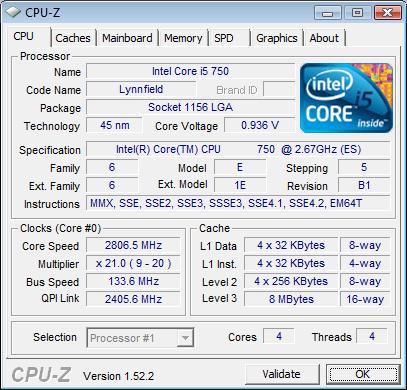 MSI P55-GD65 штатная частота