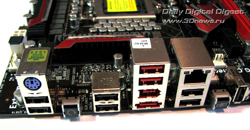  ASUS Maximus III Formula задняя панель 