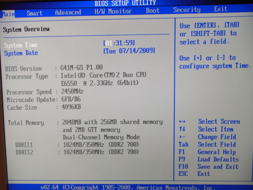 ASRock G41M-GS BIOS