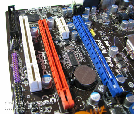  ASRock P55M Pro слоты 
