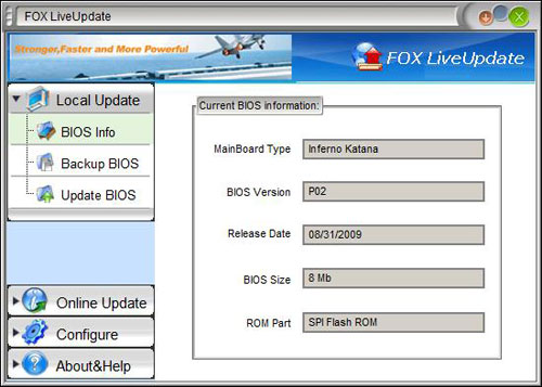 Foxconn Inferno Katana LiveUpdate