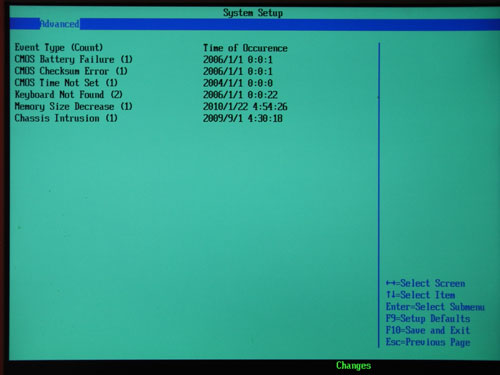 Intel DP55KG Log 2