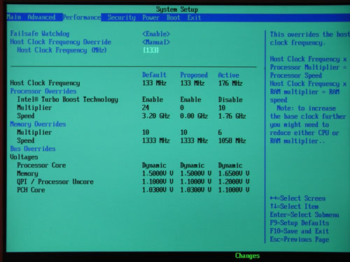 Intel DP55KG настройки разгона 1