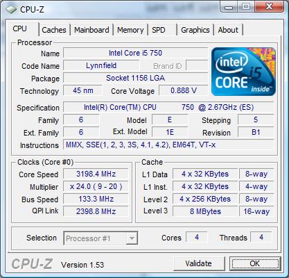 Intel DP55KG штатная частота