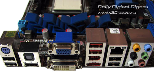  ASUS M4A785TD-V EVO задняя панель 