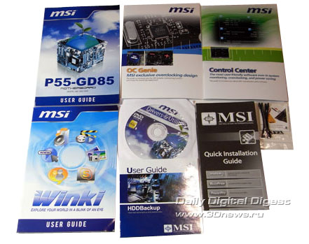  MSI P55-GD85 комплектация 1 