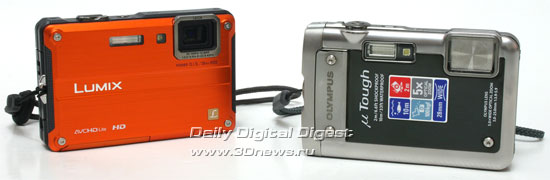  Olympus &micro; TOUGH-8010 vs Panasonic LUMIX DMC-FT2. Вид общий 