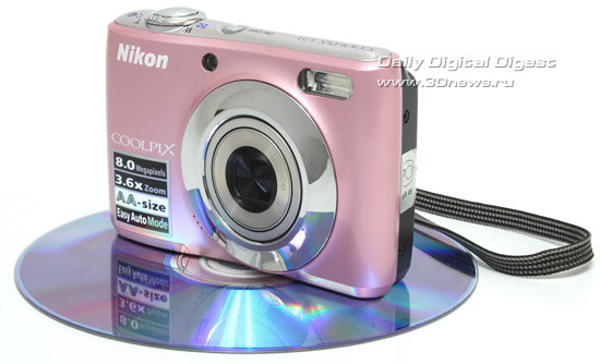  Nikon Coolpix L21. Вид общий. Объектив в крайнем ШУ положении 