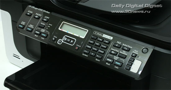  HP Officejet Pro 6500 Wireless E709n. Панель управления 