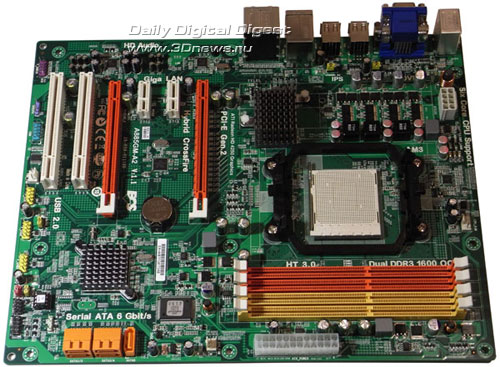  ECS A885GM-A2 плата 