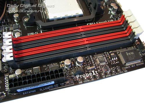  ASUS Crosshair IV слоты DIMM 