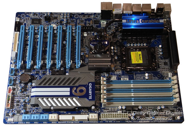  Gigabyte X58A-UD9 плата 
