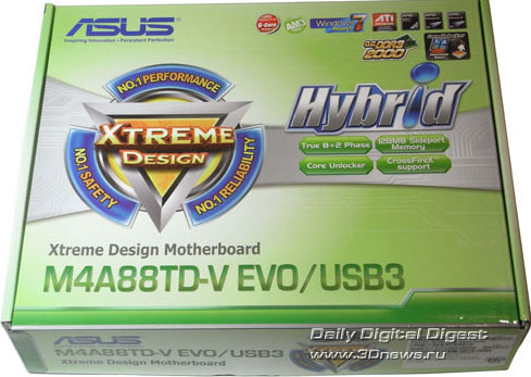  ASUS M4A88TD-V EVO/USB3 коробка 
