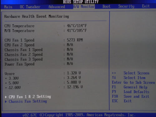 ASRock 890FX Deluxe4 системный мониторинг