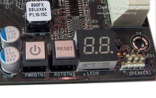 ASRock 890FX Deluxe4 кнопки 
