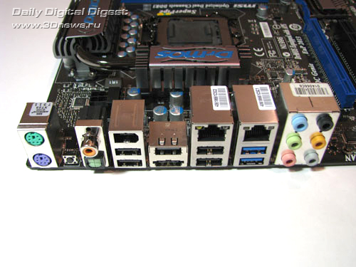  MSI P55-GD85 задняя панель 