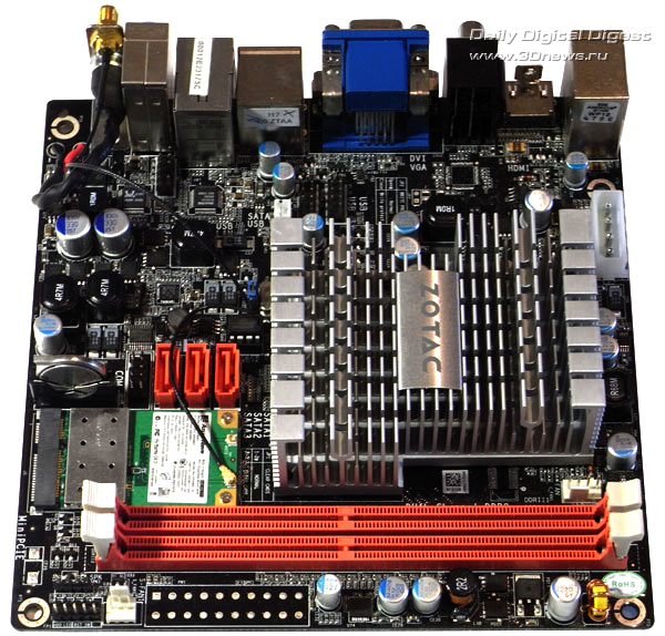  Zotac IONITX-A-E плата 