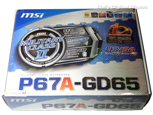  MSI P67A-GD65 упаковка 