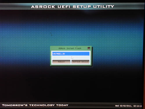 ASRock H67M-GE Instant Flash