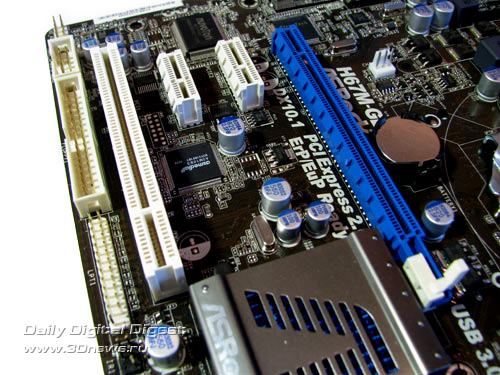  ASRock H67M-GE слоты 
