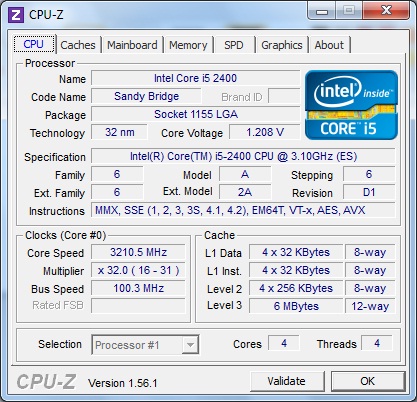 ASUS P8P67-M Pro штатная частота