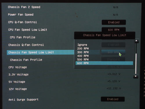 ASUS P8P67-M Pro системный мониторинг 2