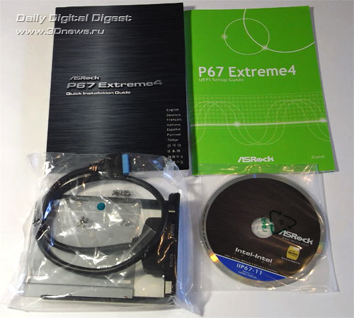  ASRock P67 Extreme4 комплектация 1 