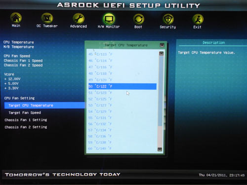ASRock E350M1 системный мониторинг 2