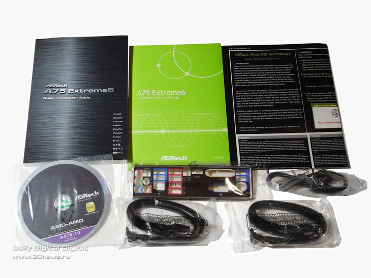  ASRock A75 Extreme6 комплектация 