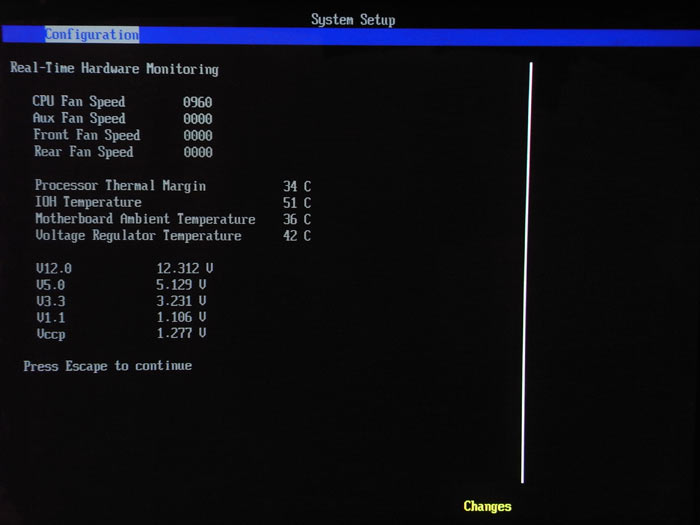 Intel DX58SO системный мониторинг 1
