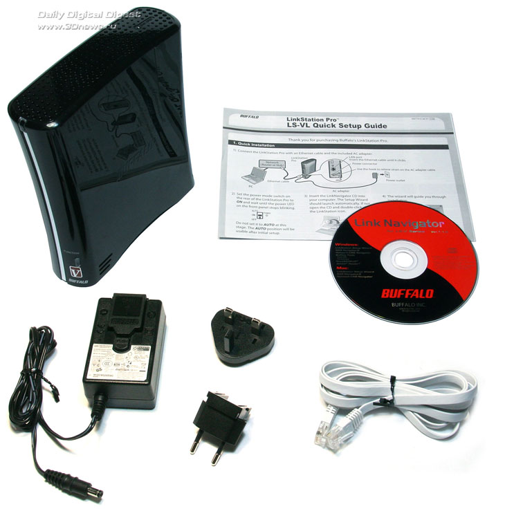  Комплект поставки Buffalo LinkStation Pro 