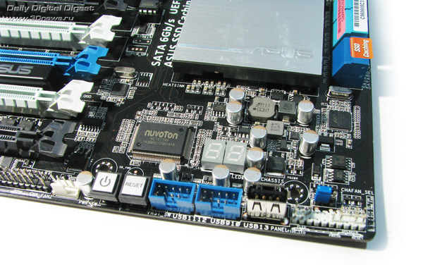  ASUS P9X79 WS кнопки 