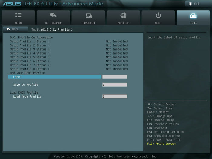 ASUS P9X79 OC Profile