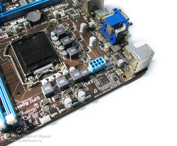  ASUS P8H77-M LE разъем питания 
