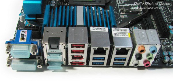  Gigabyte Z77X-UD5H задняя панель 