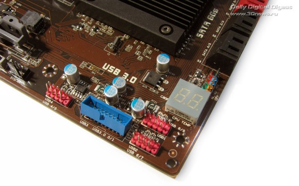  Sapphire PURE Platinum Z77K POST-индикатор 