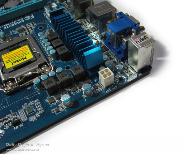  Gigabyte Z77MX-D3H разъем питания 