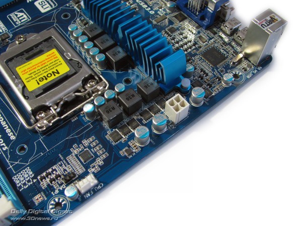  Gigabyte Z77MX-D3H TH разъем питания 