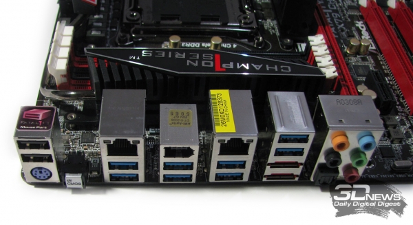 ASRock Fatal1ty X79 Champion задняя панель 