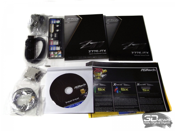  ASRock Z77E-ITX комплектация 