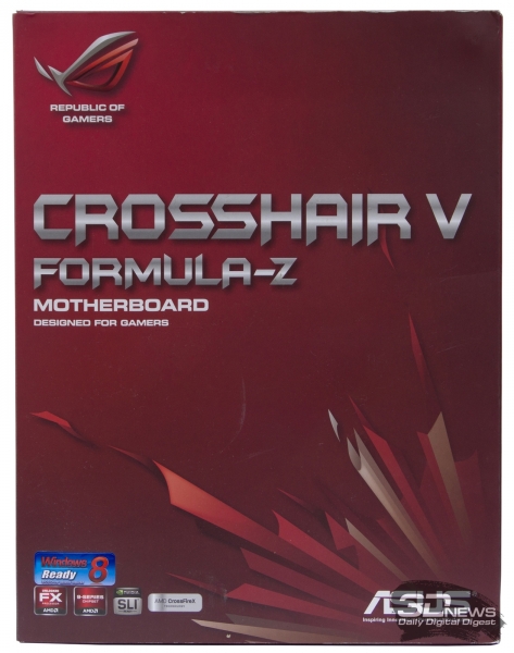 Передняя сторона упаковки &mdash; обзор материнской платы ASUS Crosshair V Formula-Z 