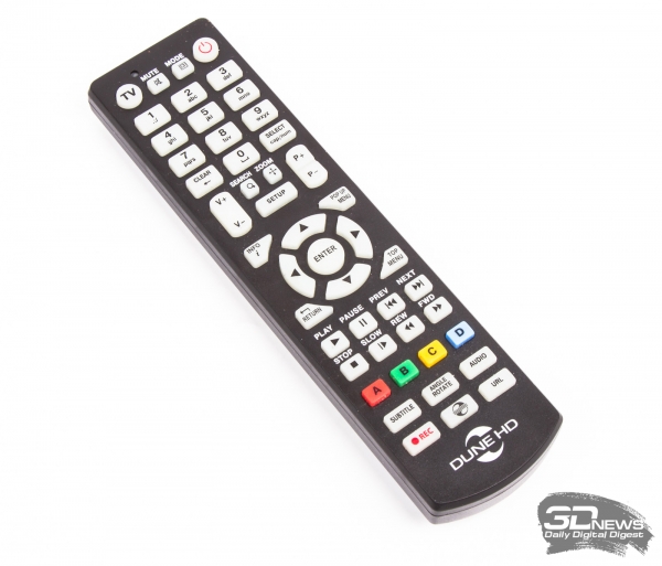  Dune HD TV-303D &mdash; комплектный пульт дистанционного управления 