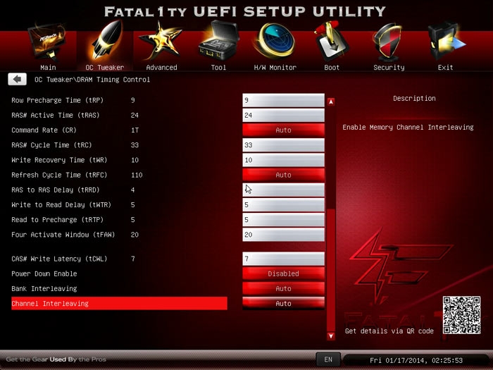 ASRock Fatal1ty 990FX Killer настройки памяти 2