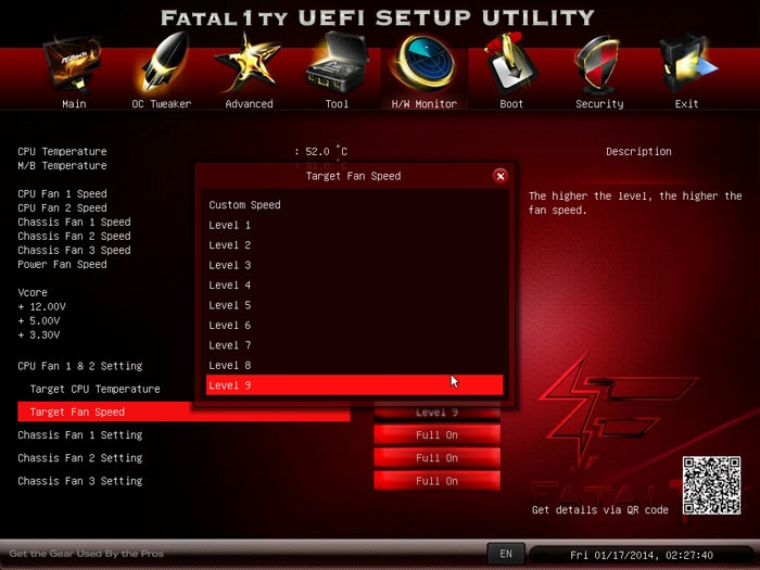 ASRock Fatal1ty 990FX Killer системный мониторинг 2