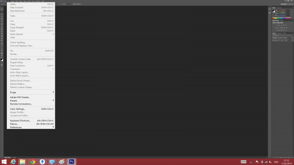  Fujitsu LifeBook U904: system interface scaling &mdash; Adobe Photoshop 